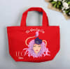 Gift Zodiac Star - Personalized Red Canvas Tote Bag - Leo