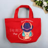 Gift Zodiac Star - Personalized Red Canvas Tote Bag - Taurus