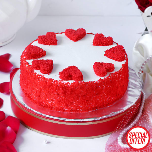 Order Classic Red Velvet Cake Half Kg Online at Best Price