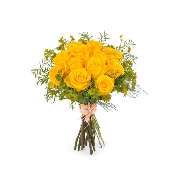 12 Short-stemmed Yellow Roses