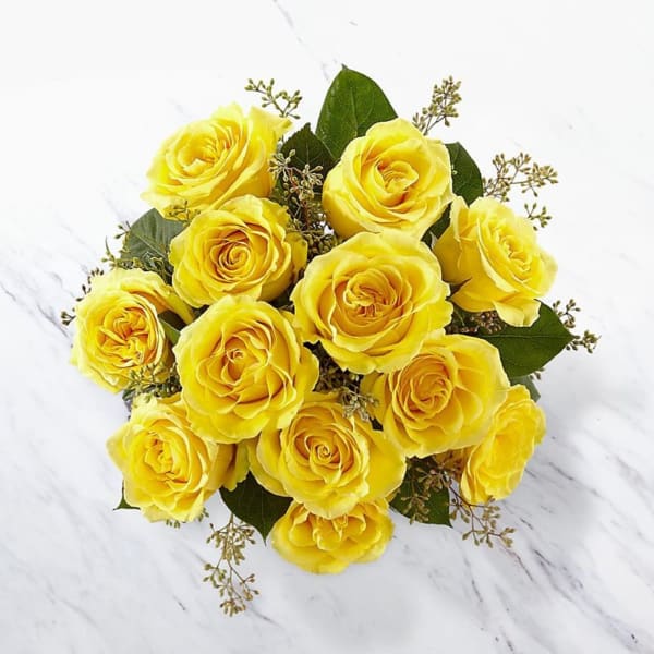 Daisy & Yellow Rose Bunch - #9227