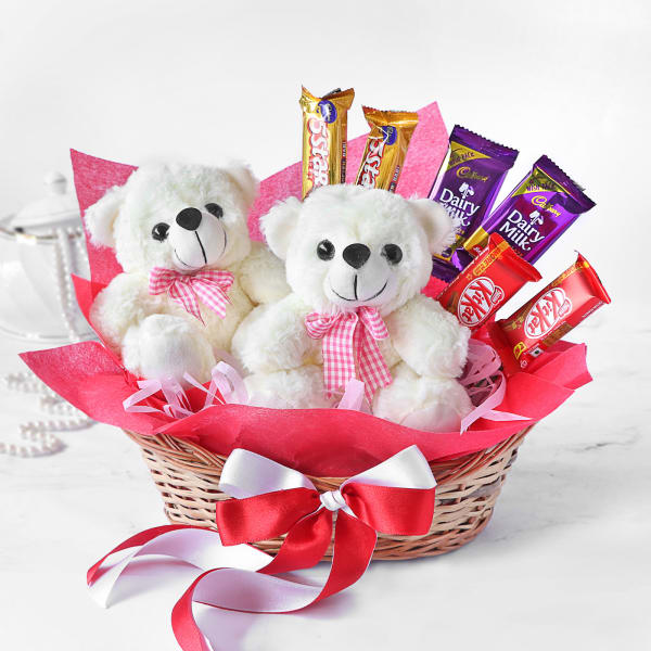 teddy bear baskets