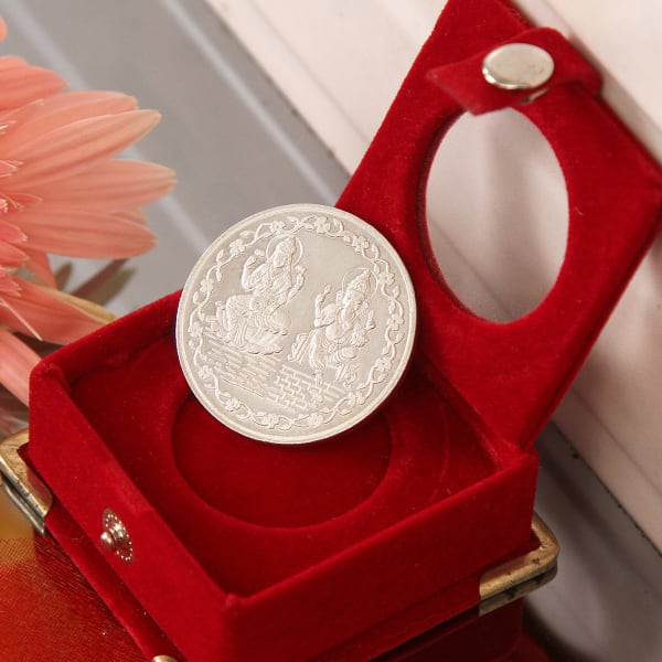 20 Gms Laxmi Ganesha Silver Coin