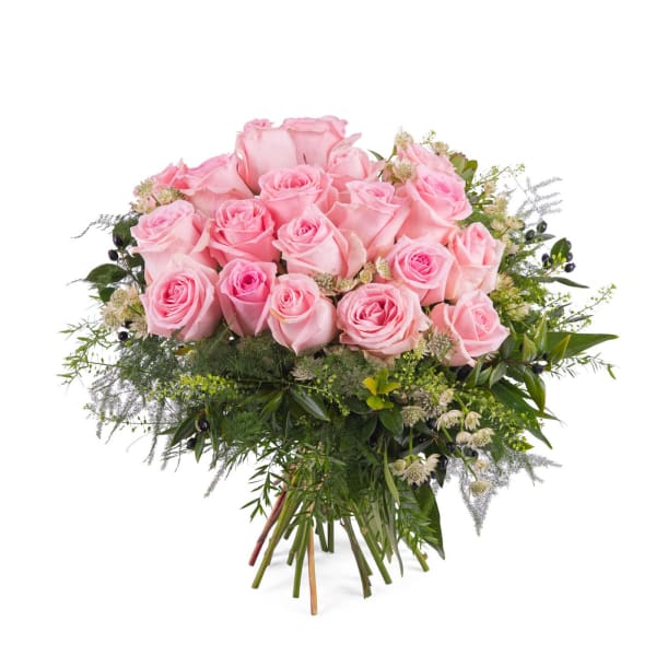 20 Short-stemmed Pink Roses