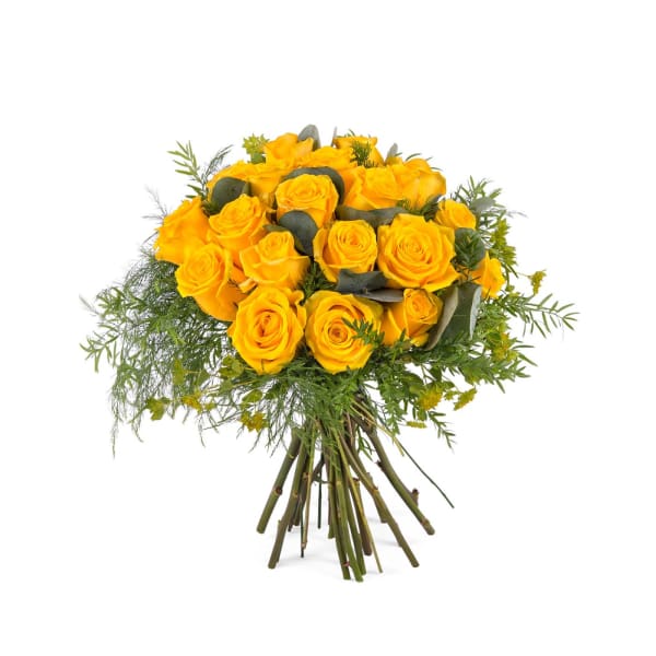 20 Short-stemmed Yellow Roses