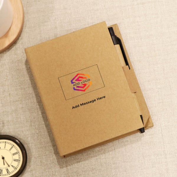 3 Fold Eco Friendly Memo Pad - Customized with Logo & Message