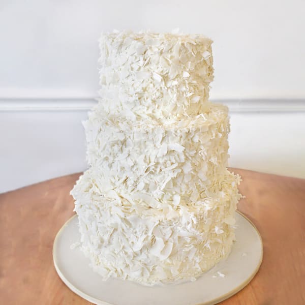 3 Tier Snowflake Cream Cake (6 Kg)