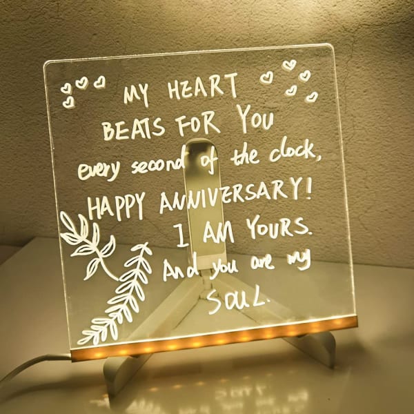 3D Acrylic Writing Board With Pens - Single Piece - 15X15cm