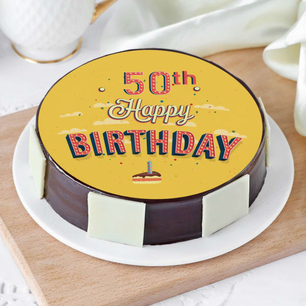50th Birthday Cake (Half Kg)