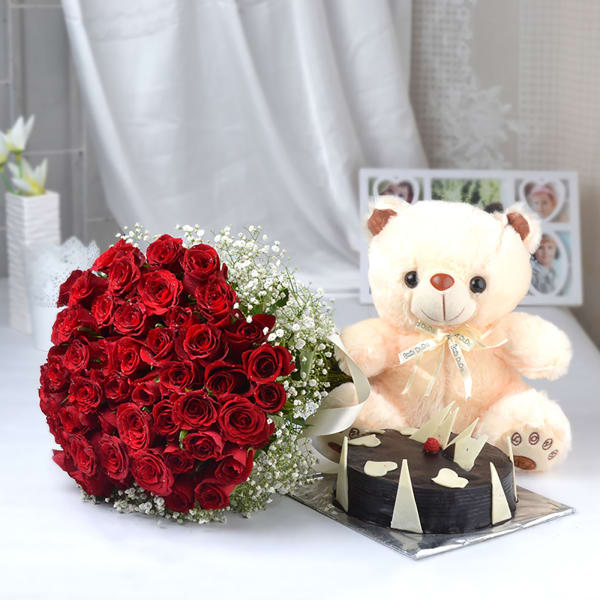 roses and teddy bear delivery