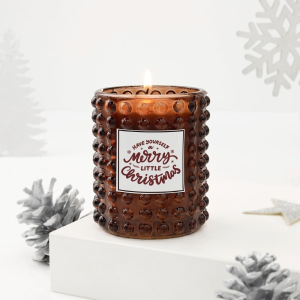 A Merry Little Christmas Decorative Candle