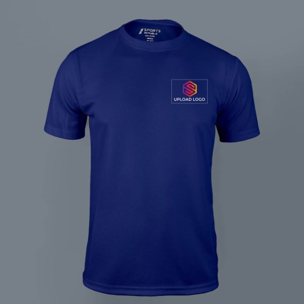 ACTI-RUNN Premium Polyester T-shirt for Men (Royal Blue)