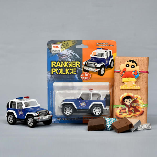 police jeep kids