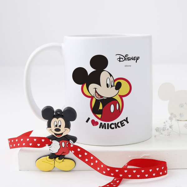 Adorable Mickey Kids Rakhi With Mug