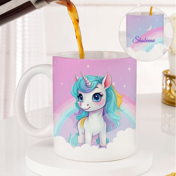 Adorable Unicorn Personalized Mug