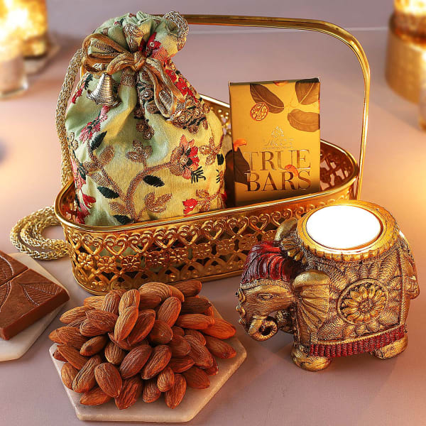 Almonds And Chocolate Gift Basket