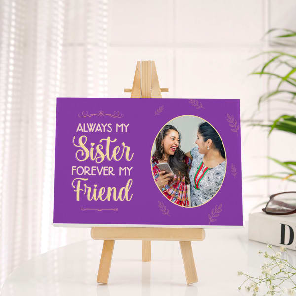 Always My Sister Forever My Friend Personalized Canvas Frame