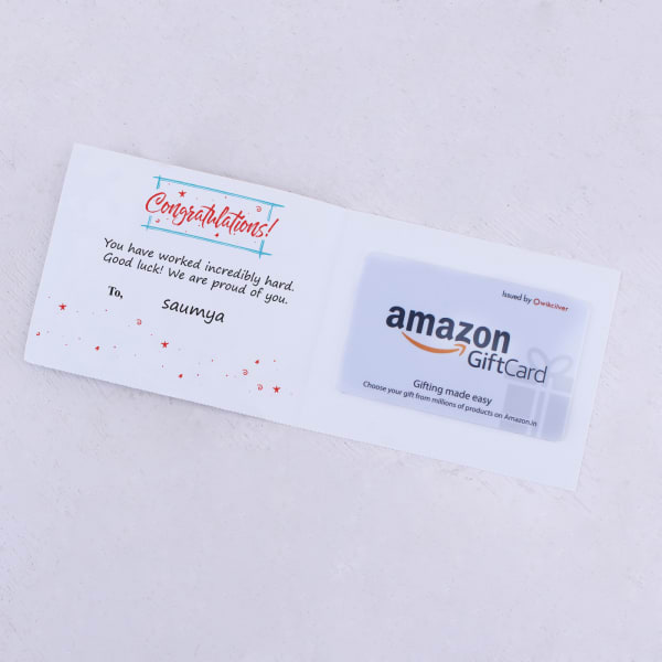 Amazon Personalized Best Wishes Gift Card 2000 Gift/Send Experiences