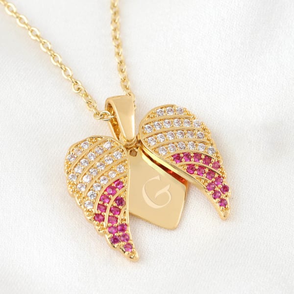 Angelic Heart Personalized Pendant Chain