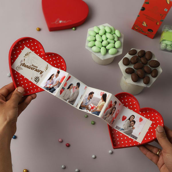 Anniversary Personalized Heart Pop-Up Box