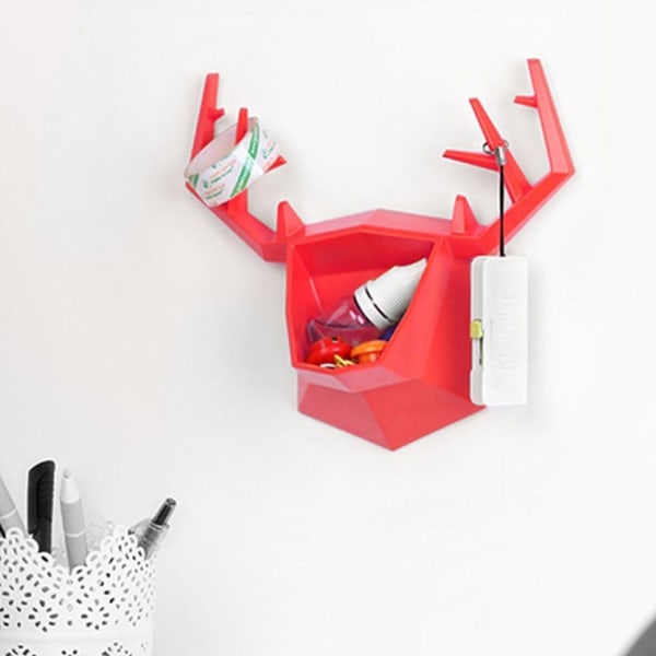 Antler Wall Container - Red