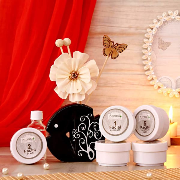Aroma Pearl Facial Kit And Reed Diffuser Hamper Gift/Send Fashion and