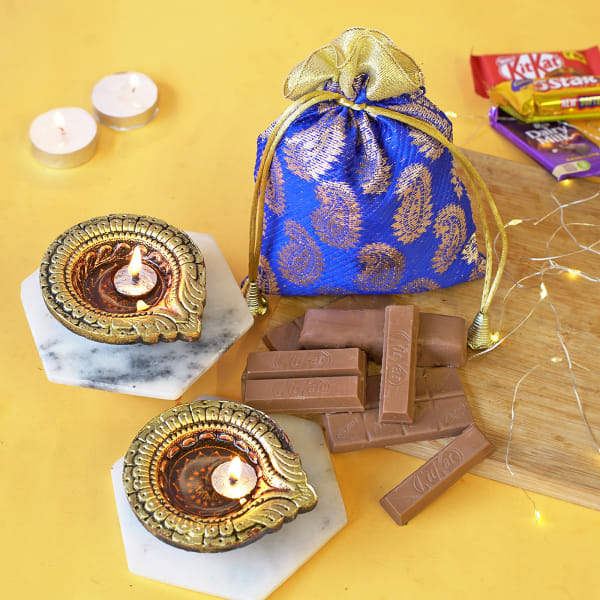 Assorted Chocolates with Clay Diyas