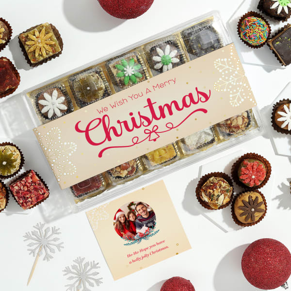 Assorted Sweets N Personalized Xmas Card