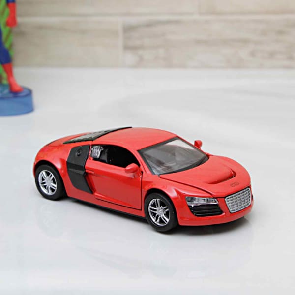 red audi toy car