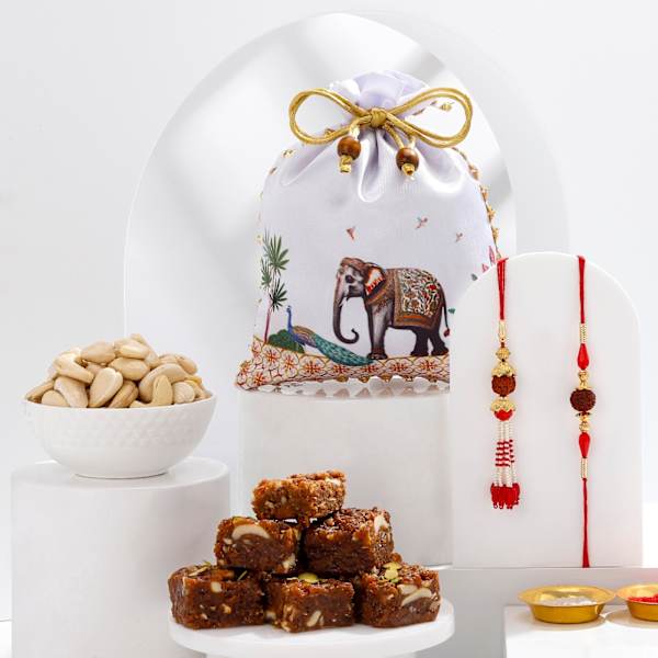 Auspicious Bhaiya Bhabhi Rakhi Hamper