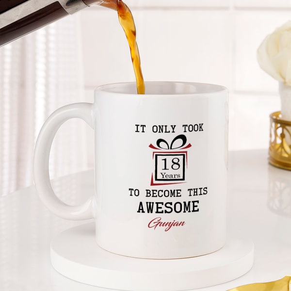 Awesome Birthday Personalized Mug Set