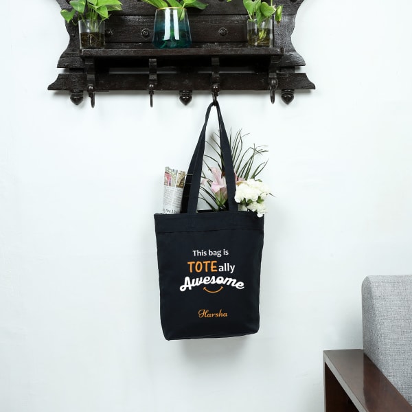 Awesome Blue Canvas Shopping Bag