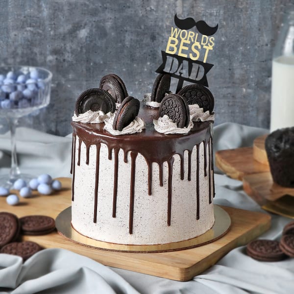 Awesome Oreo Chocolate Cream Cake For Dad (1 Kg)