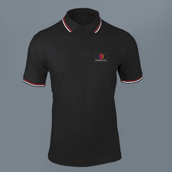 AWG Sport Giza Polo T-shirt for Men (Black)