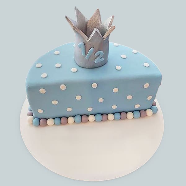 Baby King Half Year Birthday Cake (1.5 kg)