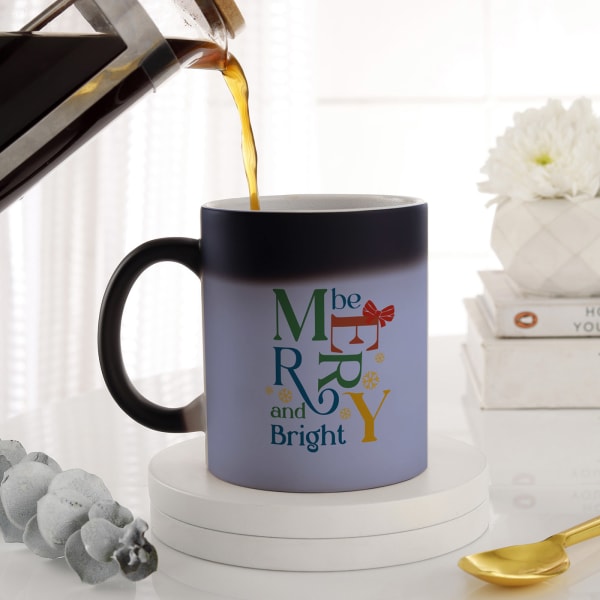 Be Merry And Bright Personalized Magic Mug