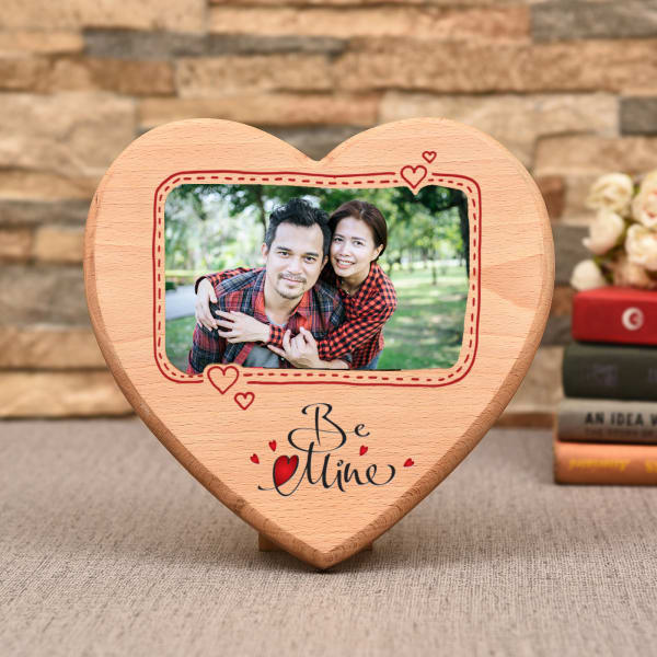 Be Mine Personalized Wooden Photo Frame