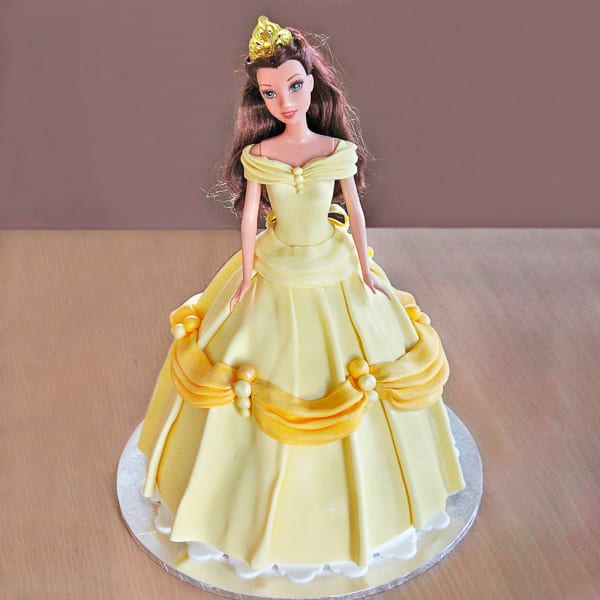Beautiful Barbie Fondant Cake (2.5 Kg)