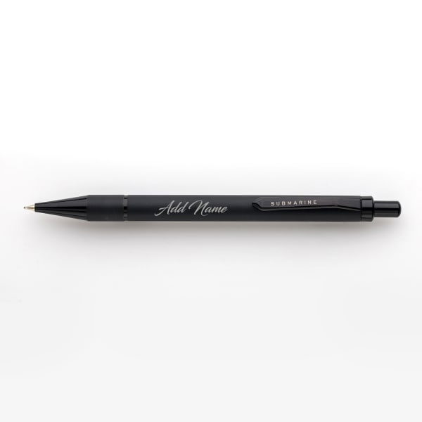Beautiful Black Ball Pen - Customized with Name