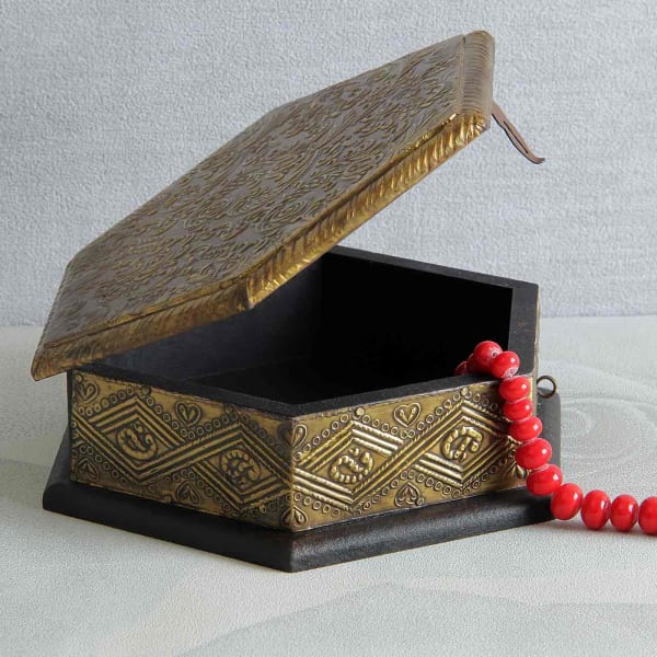 Beautiful Metal Jewellery Box Gift/Send Home and Living Gifts Online