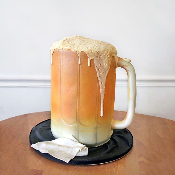 Beer Mug Fondant Cake (3 Kg)