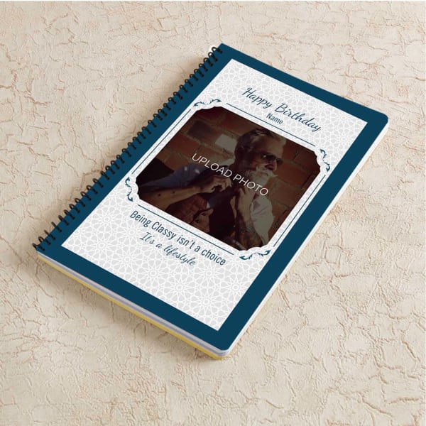 Being classy is a lifestyle Personalized Birthday Notebook