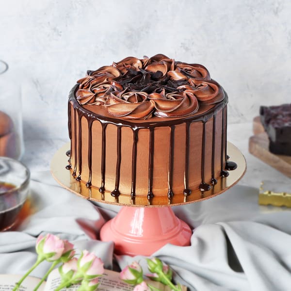 Belgian Dark Chocolate Ganache Cake (1 kg)