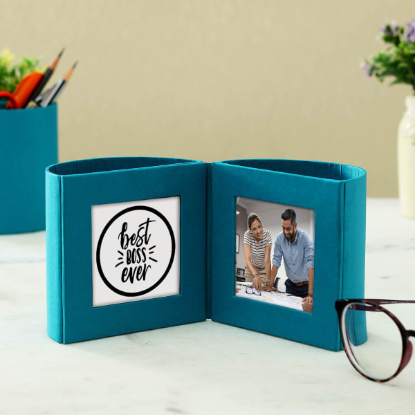 Best Boss Personalized Pen Stand with Photo Frame