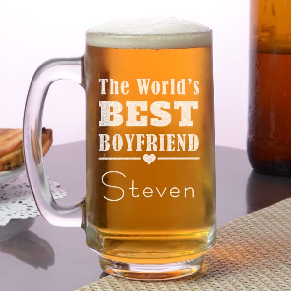 Best Boyfriend Personalized Beer Mug