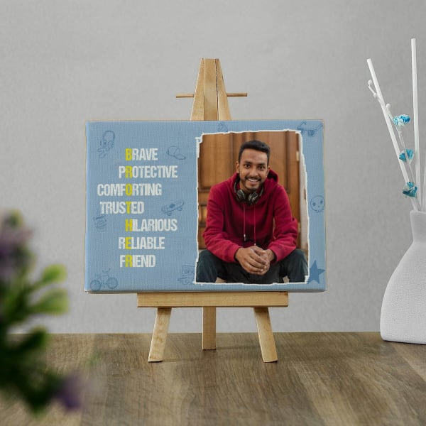 Best Brother - Personalized Canvas Frame
