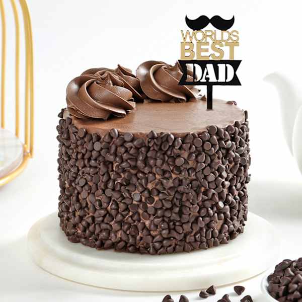 Best Dad Choco Chip Truffle Cake (300 Gms)