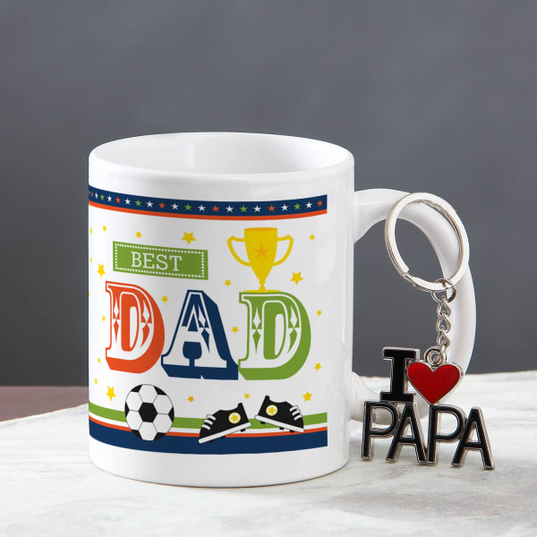 Best Dad Mug & Key Chain Hamper