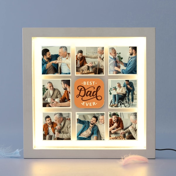 Best Dad Personalized LED Frame