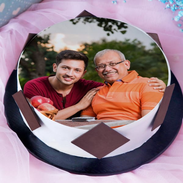 Best Father Ever Delicious Photo Cake (2 Kg)